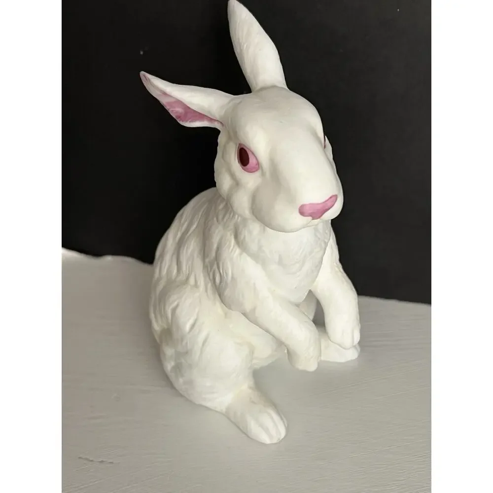 Bunny Rabbit Porcelain Figurine Andrea By Sadek Vintage Signed Japan Cottage